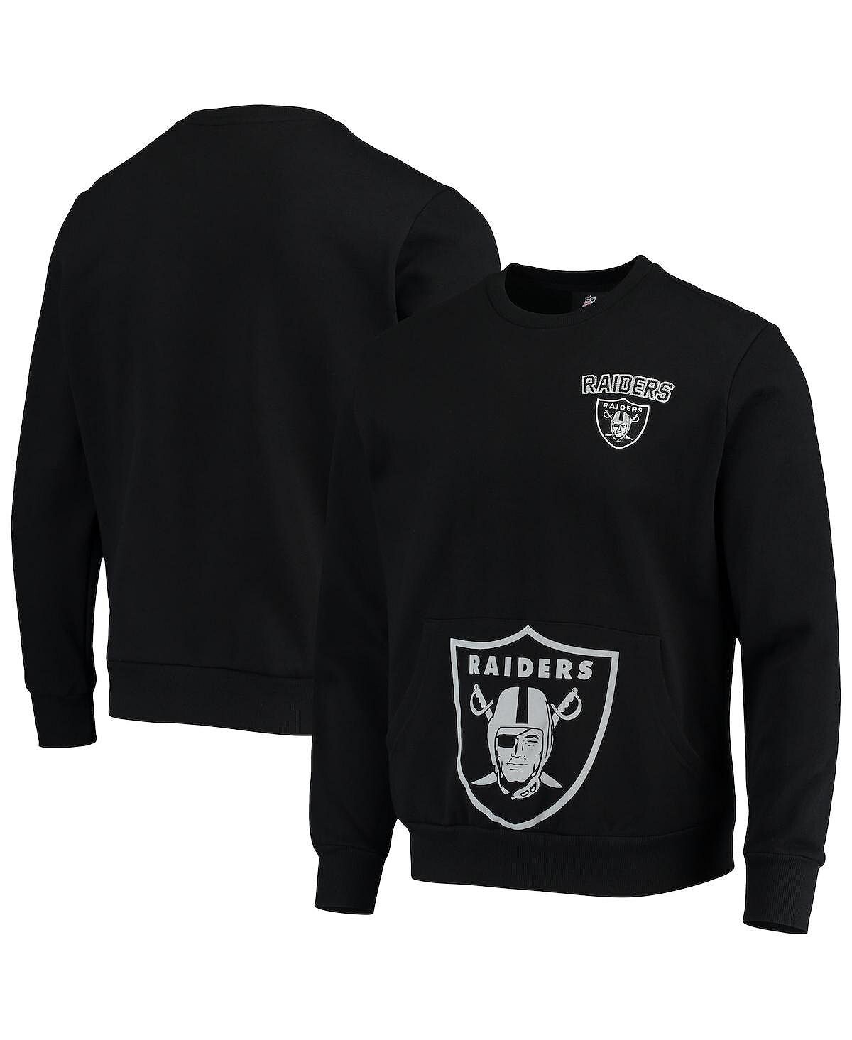 

Мужской черный пуловер las vegas raiders pocket pullover sweater FOCO, черный