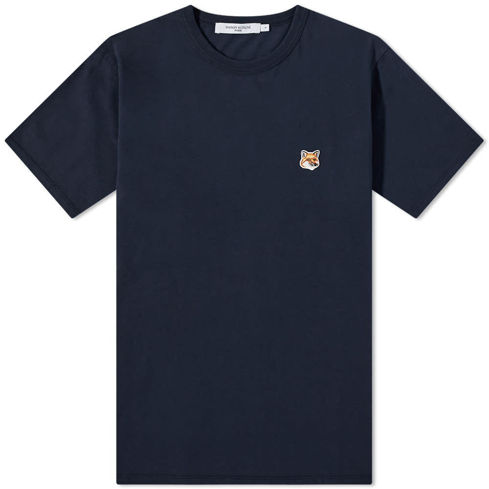 

Футболка Maison KitsunÃ Fox Head Patch Tee, Черный