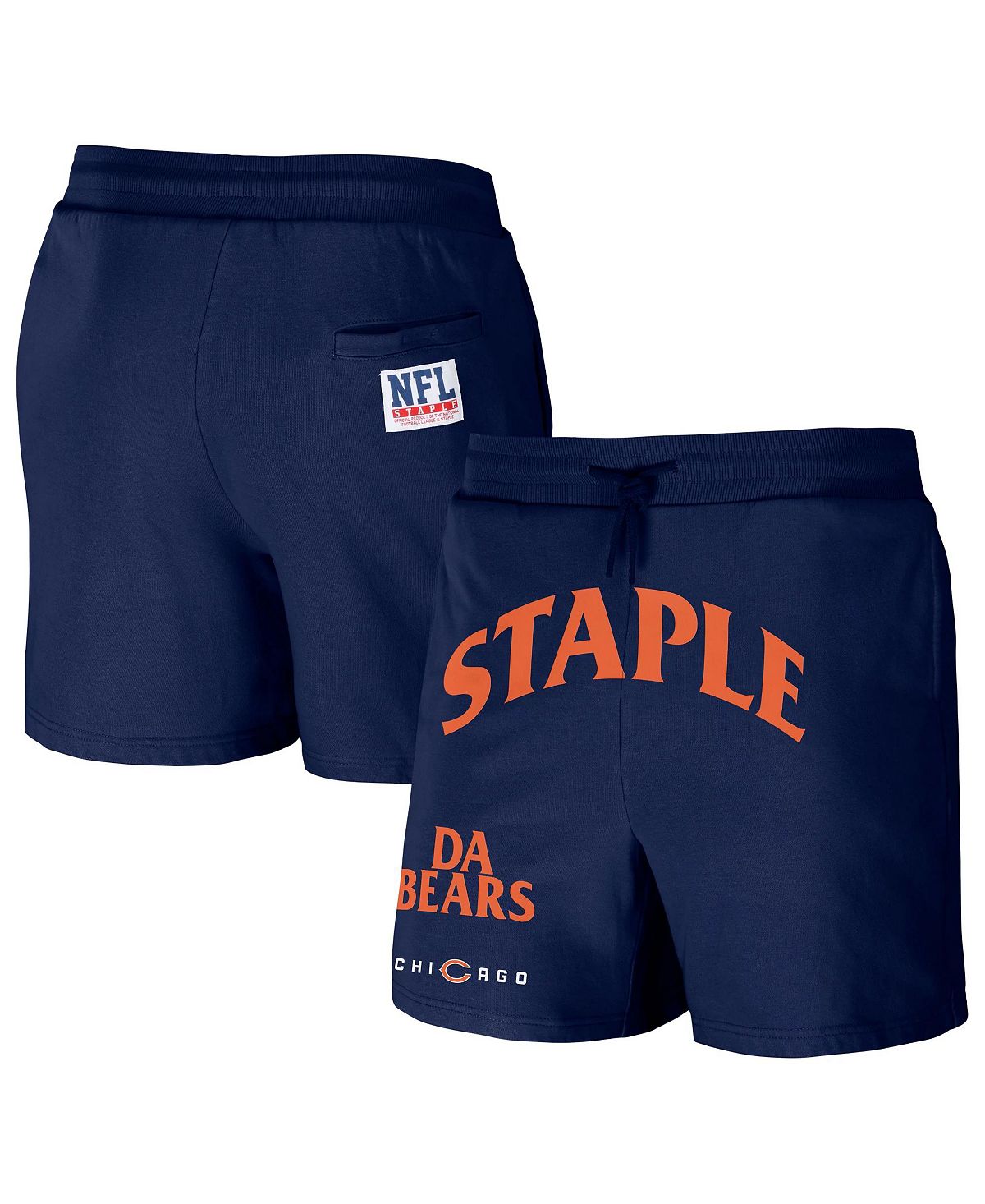 Мужские флисовые шорты nfl x staple navy chicago bears new age throwback vintage-like NFL Properties, синий