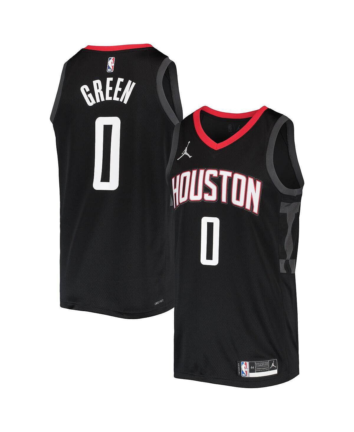 

Мужской бренд jalen green black houston rockets 2021/22 swingman джерси - заявление Jordan, черный