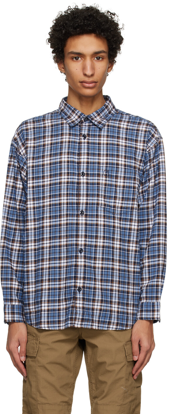 

Синяя клетчатая рубашка Yuma Carhartt Work In Progress