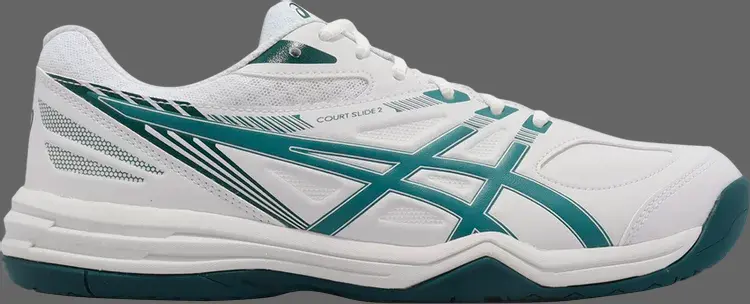 

Кроссовки court slide 2 'white velvet pine' Asics, белый