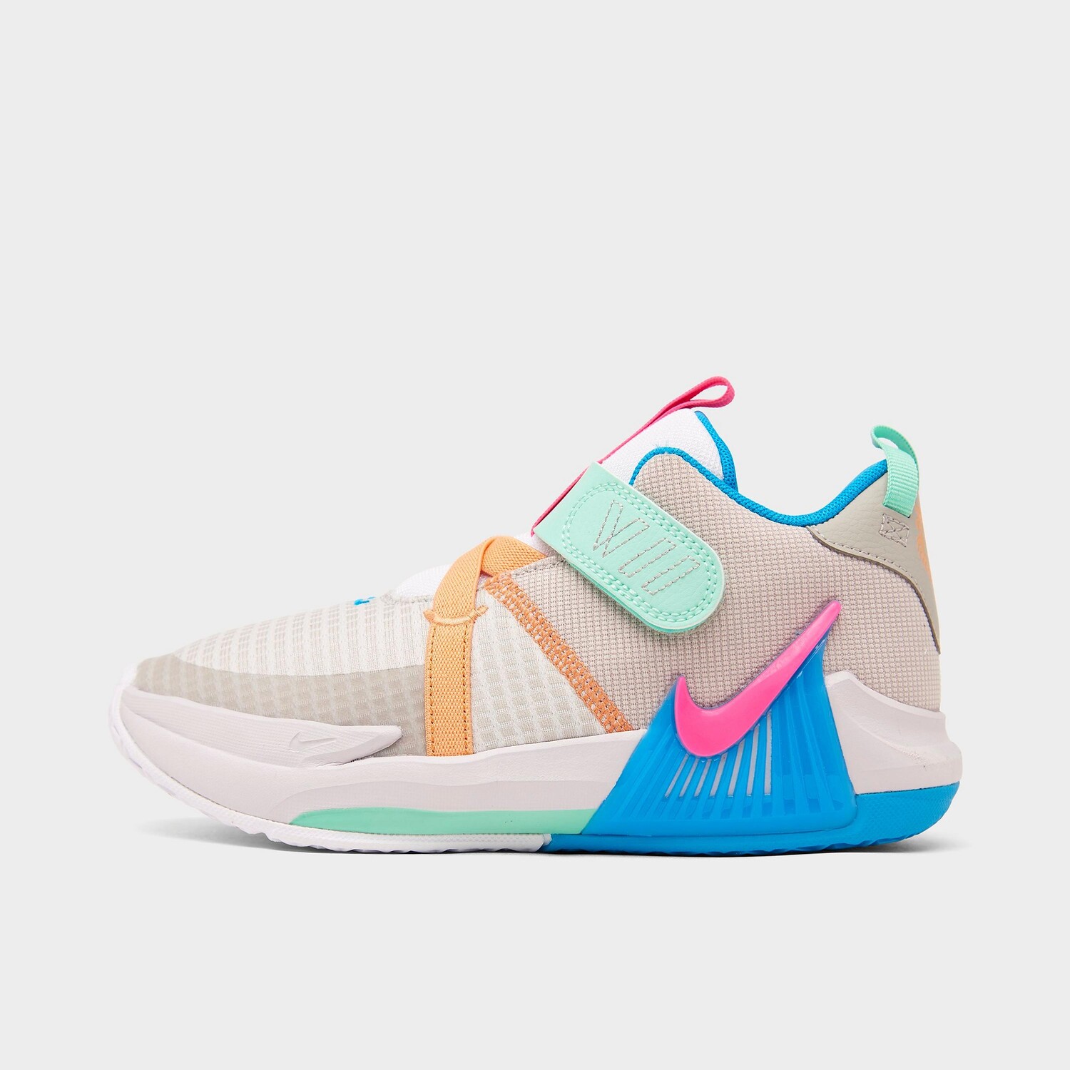 

Баскетбольные кроссовки Nike LeBron Witness 7 Stretch Lace для маленьких детей, многоцветный