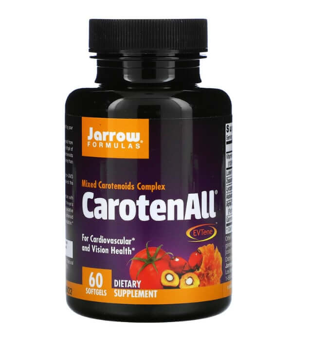 Комплекс из смеси каротиноидов, CarotenALL, 60 капсул, Jarrow Formulas