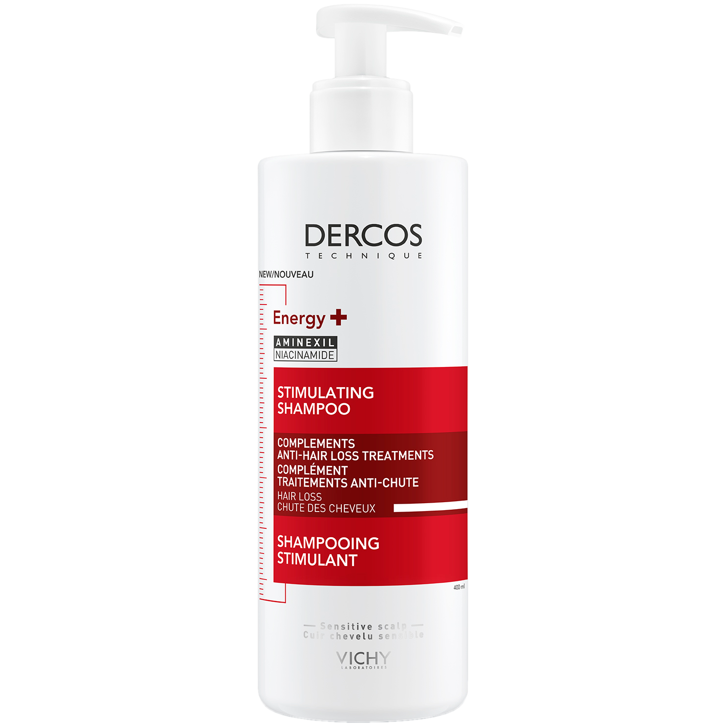 Vichy Dercos укрепляющий шампунь для волос, 400 мл