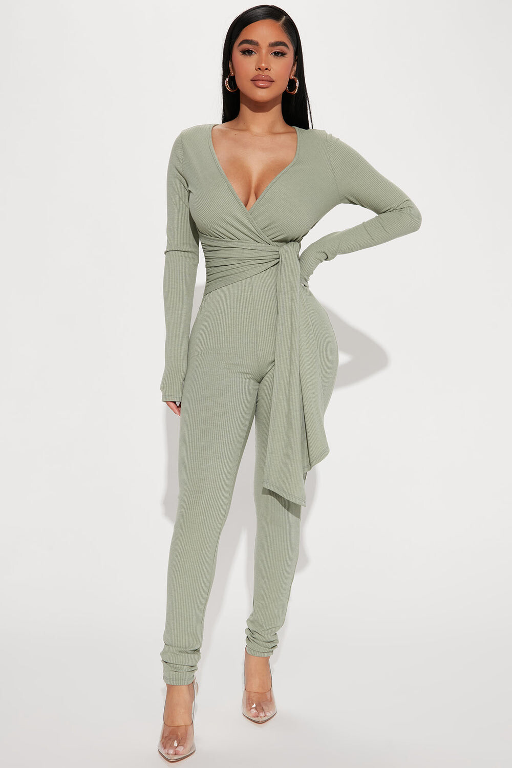 

Комбинезон Fashion Nova CAJ66601, шалфей