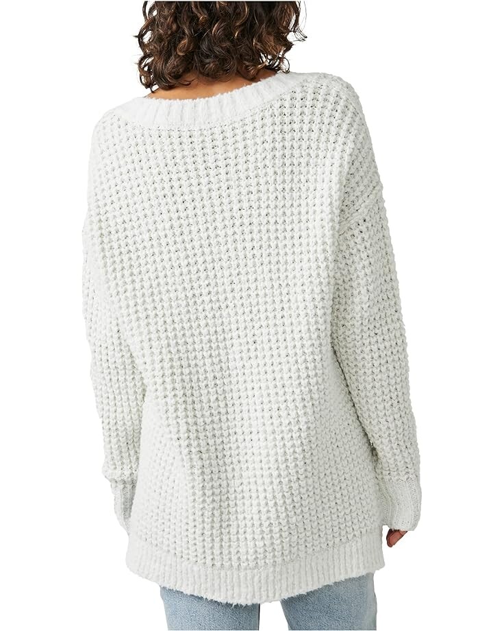 Свитер Free People Whistle Thermal Henley, цвет White Cloud Combo свитер ashton zip thermal free people цвет dried pine