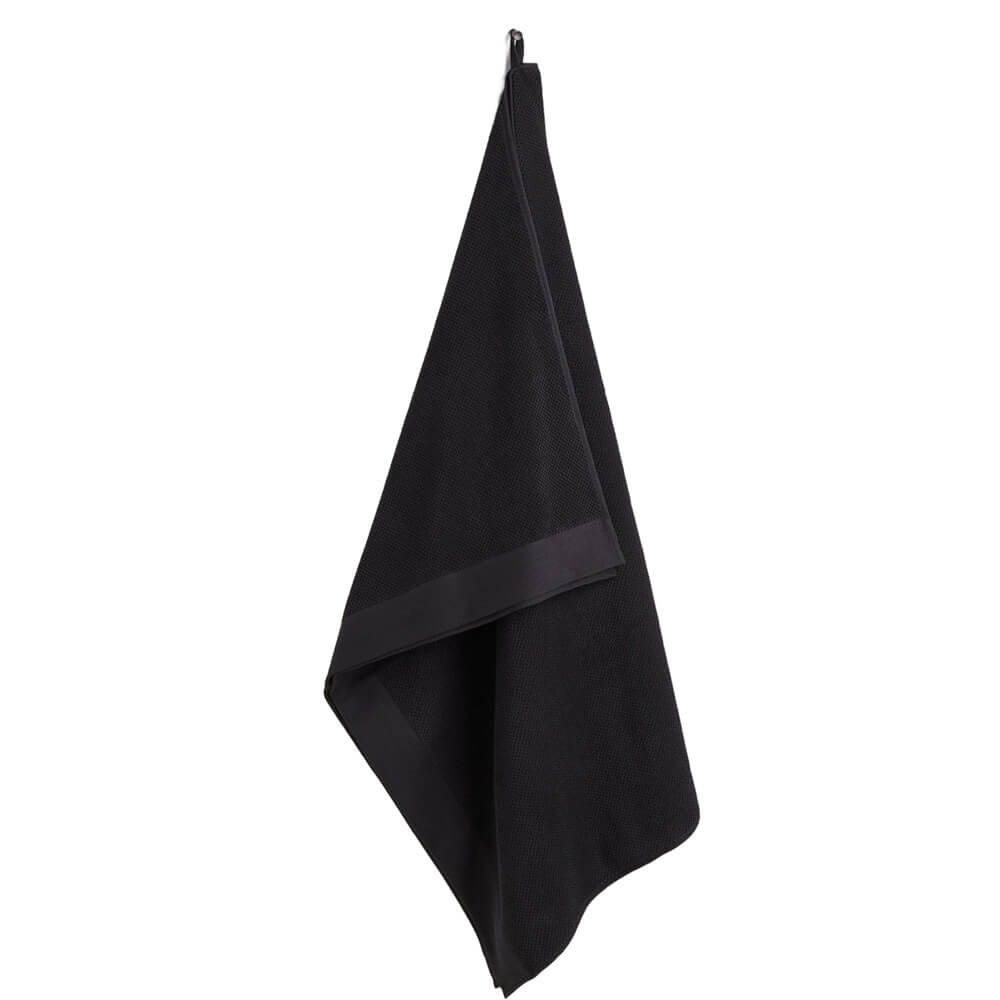 Банное полотенце H&M Home Cotton Terry, черный полотенце подвесное полотенце для лица милое абсорбирующее банное полотенце для ванной комнаты кухни быстросохнущее полотенце мягкое д