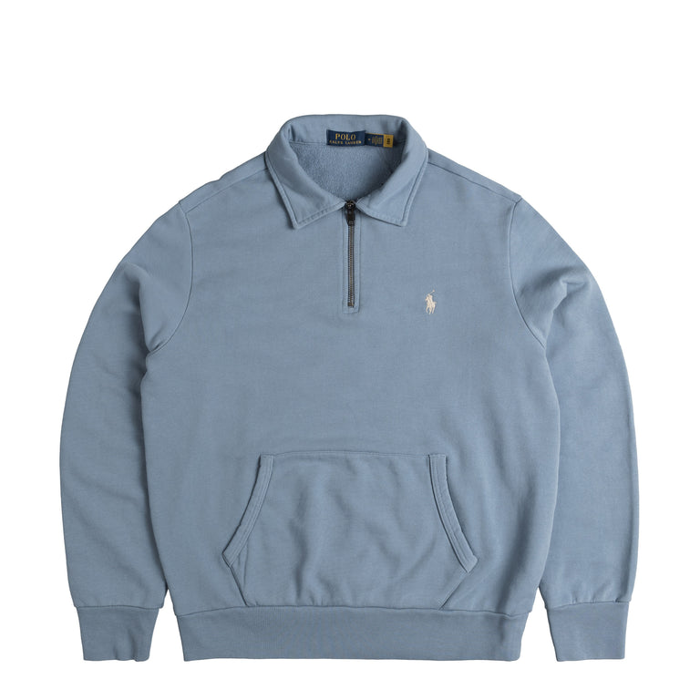 Свитер Loopback Fleece Quarter-Zip Sweatshirt Polo Ralph Lauren, синий