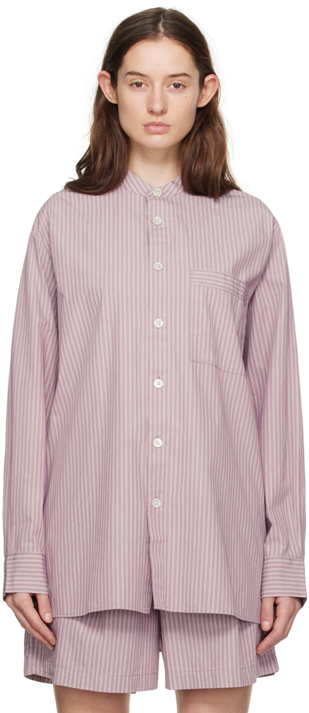 

Фиолетовая пижамная рубашка Birkenstock Edition Tekla, цвет Mauve stripes
