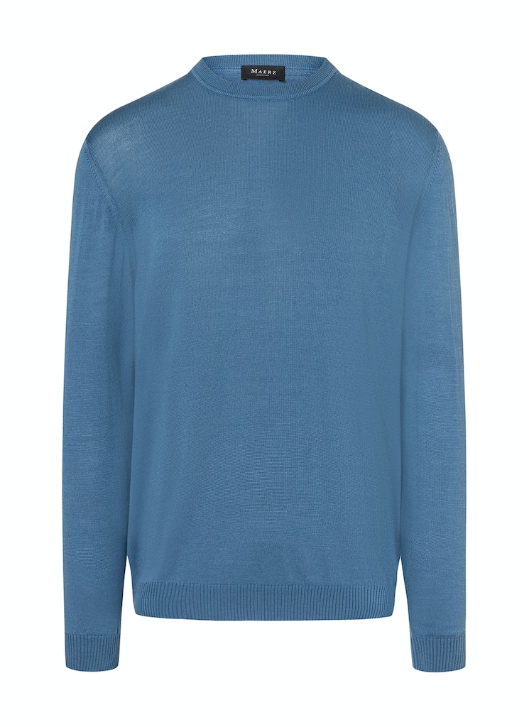 Пуловер März Rundhals1/1Arm, синий