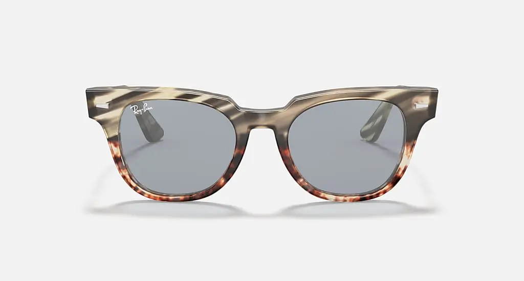 

Солнцезащитные очки Ray-Ban METEOR STRIPED HAVANA, голубой/серебристый