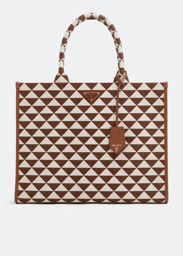 цена Сумка Prada Symbole Large Handbag, коричневый