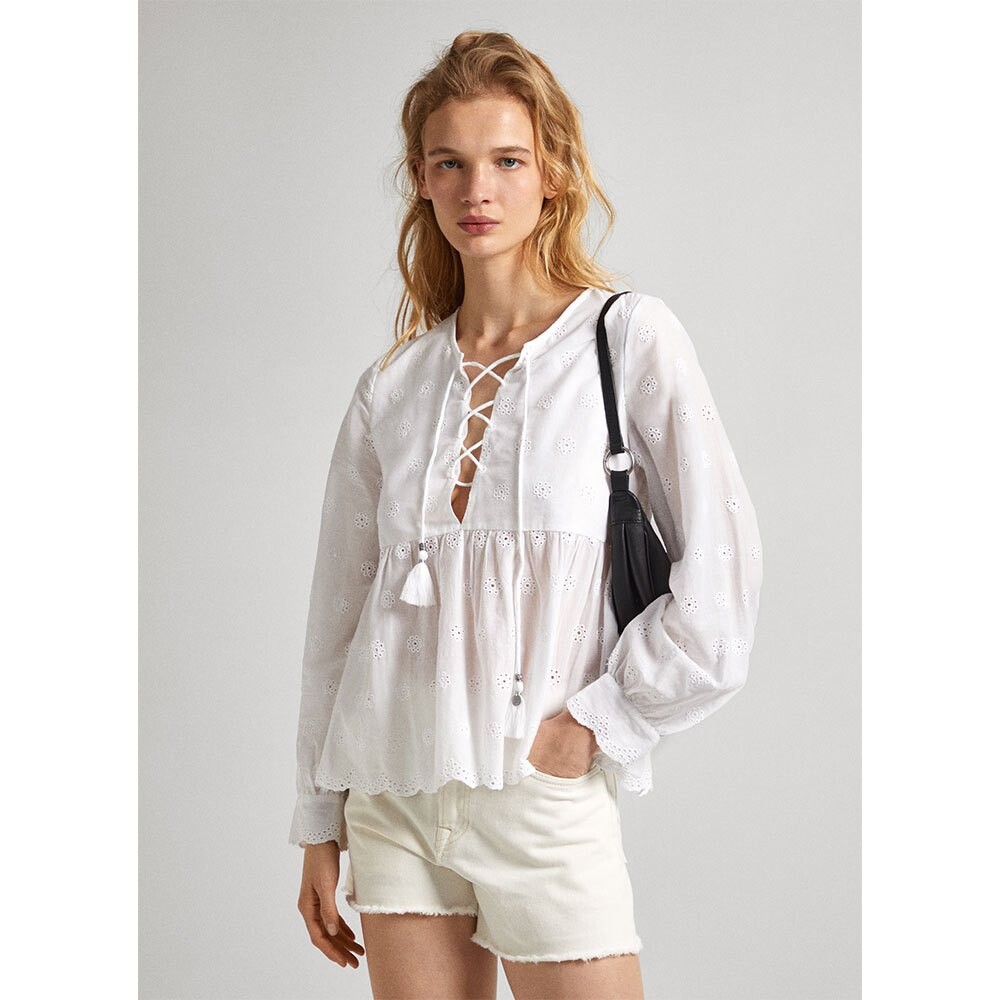 

Блуза Pepe Jeans Danae Long, бежевый