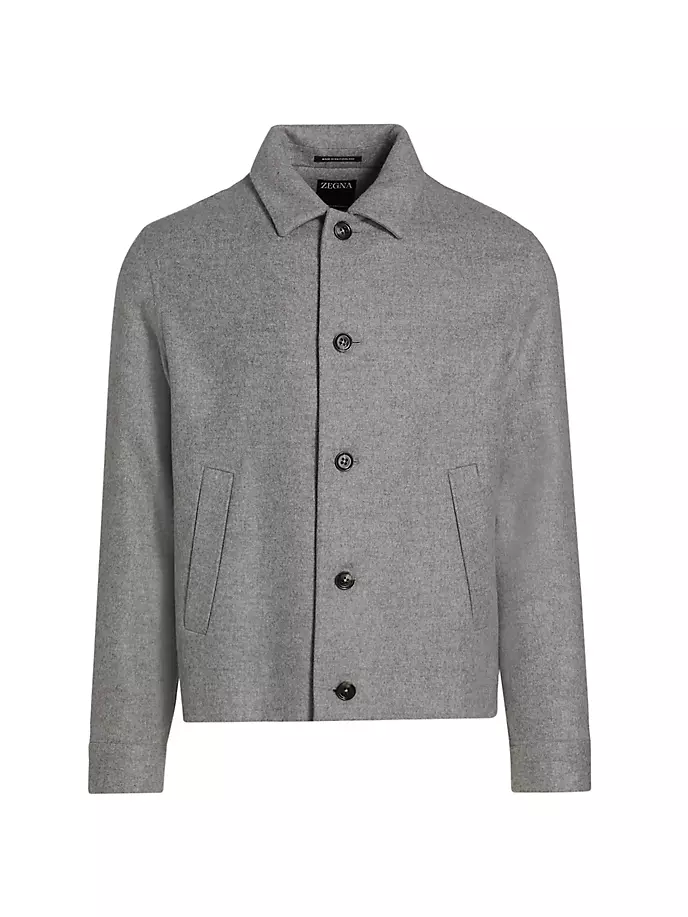 

Шерстяная куртка для работы Zegna, серый
