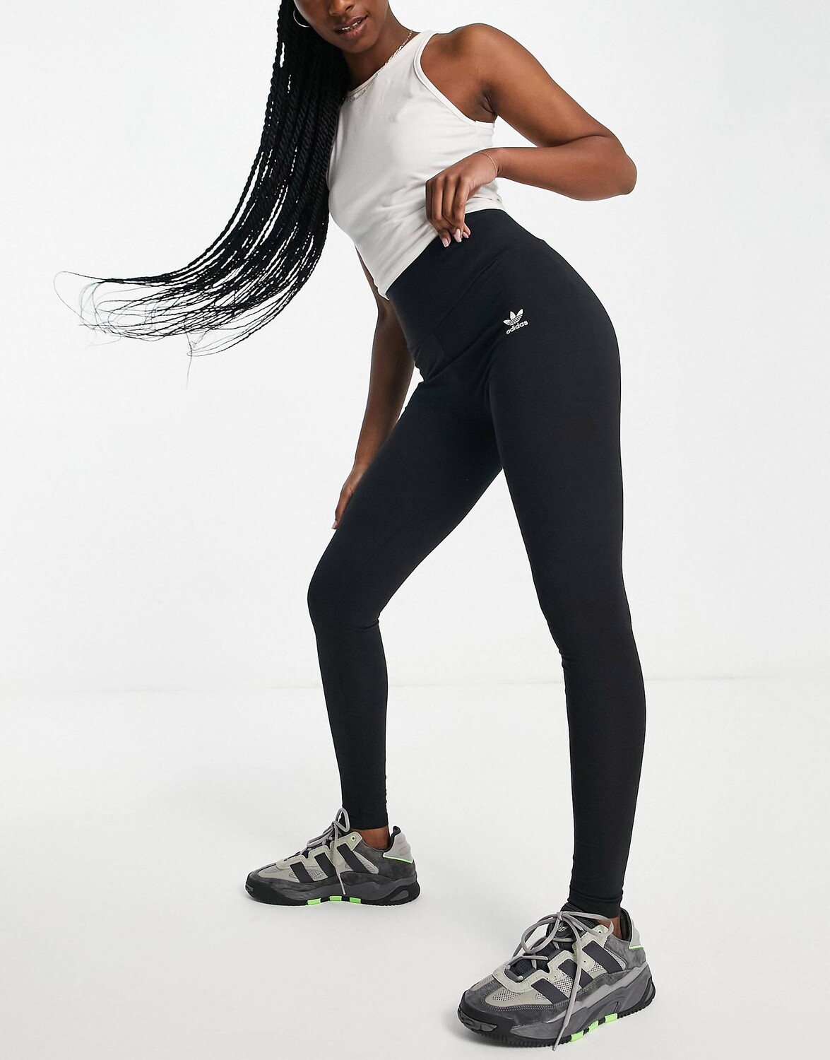 

Черные леггинсы adidas Originals, Черный