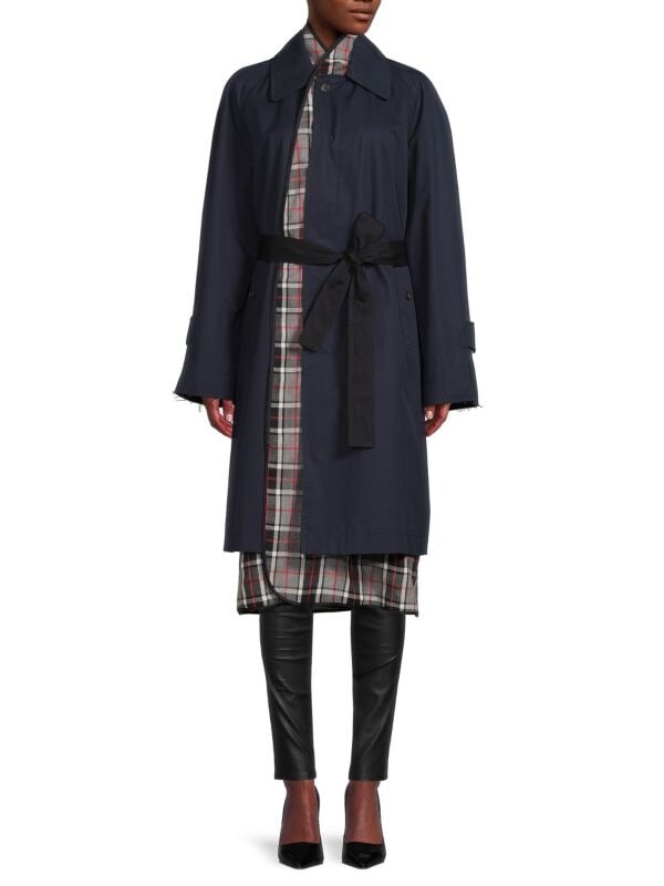 

Многослойный тренч реглан Balenciaga Navy