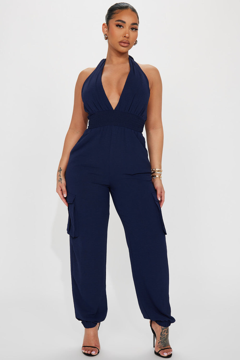 

Брюки карго Fashion Nova BO44X236, нави