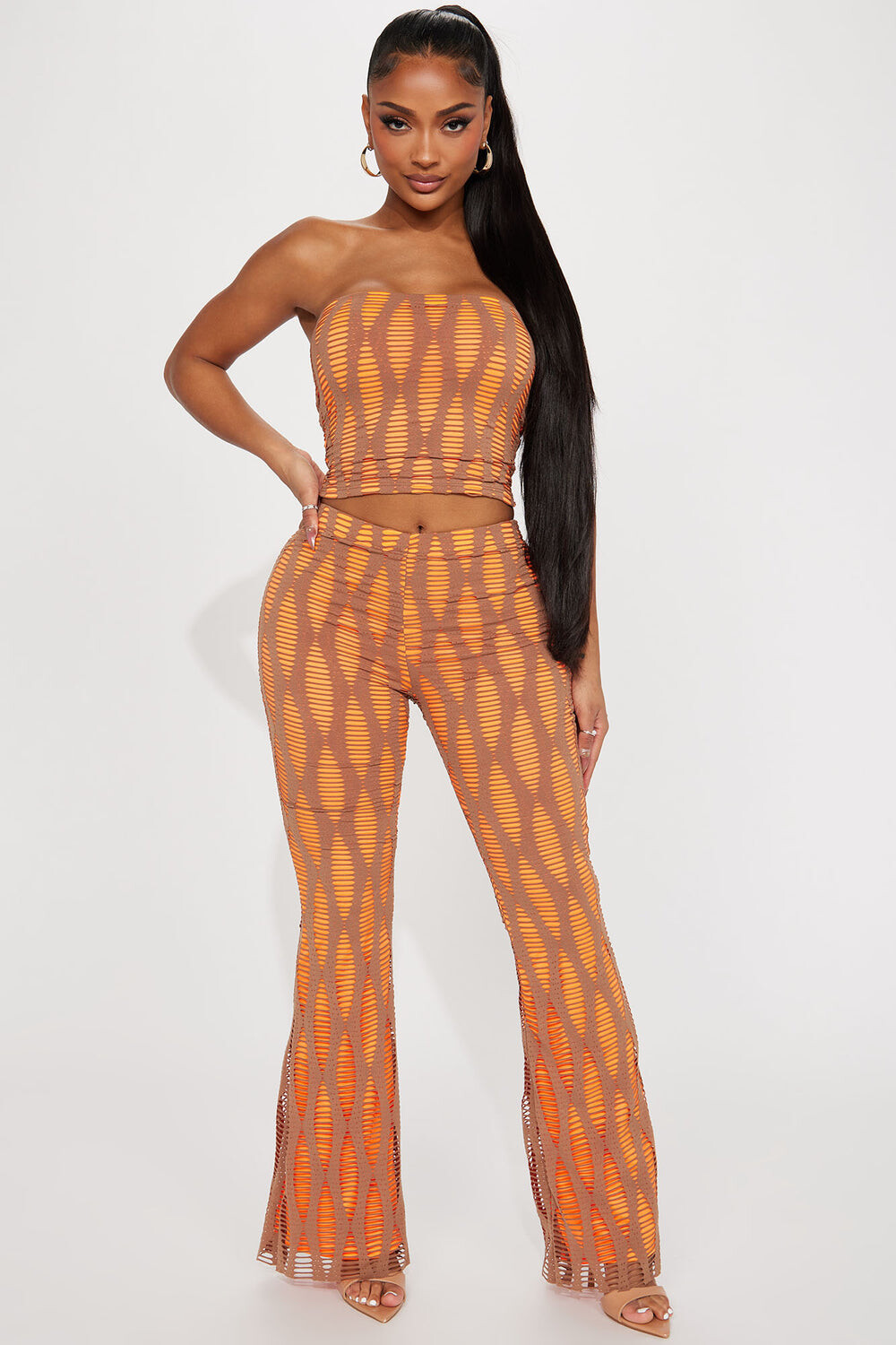 

Брюки Fashion Nova HKTP22624, мокко, Коричневый