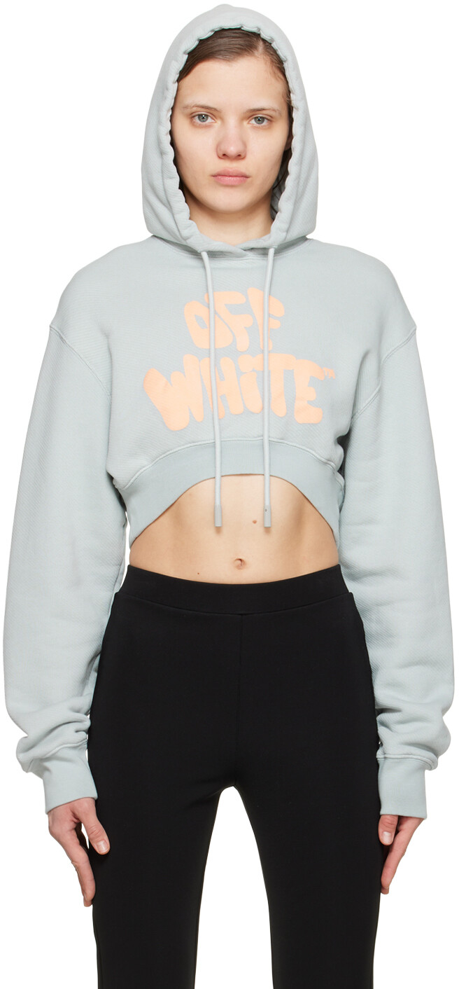 

Серая толстовка с капюшоном в стиле 70-х Off-White, Серый