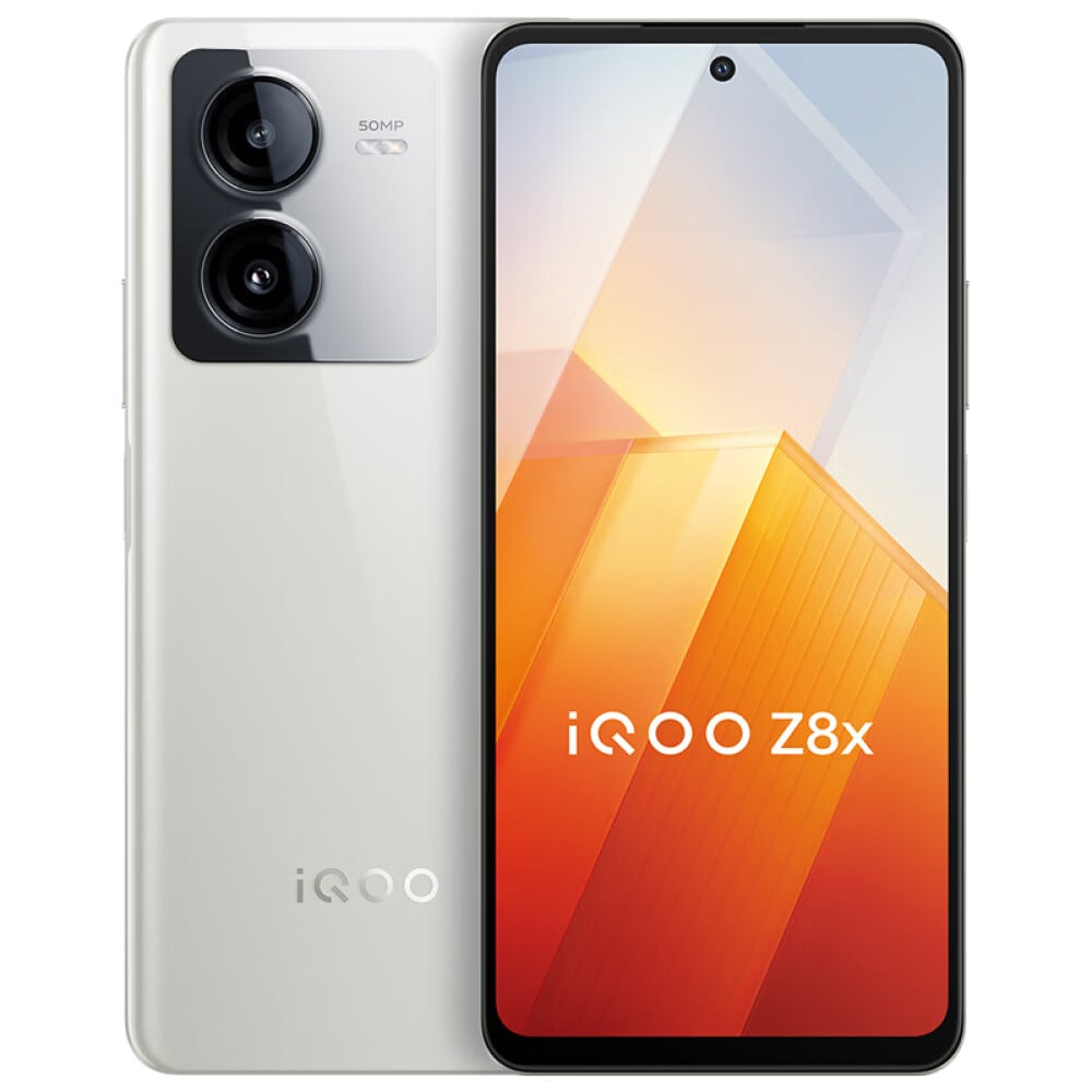 Смартфон Vivo iQOO Z8x, 8Гб/256Гб, 2 Nano-SIM, серебристый vivo iqoo z6 смартфон с 5 5 дюймовым дисплеем процессором snapdragon 6 64g plus 778 мач 80 вт 64 мп