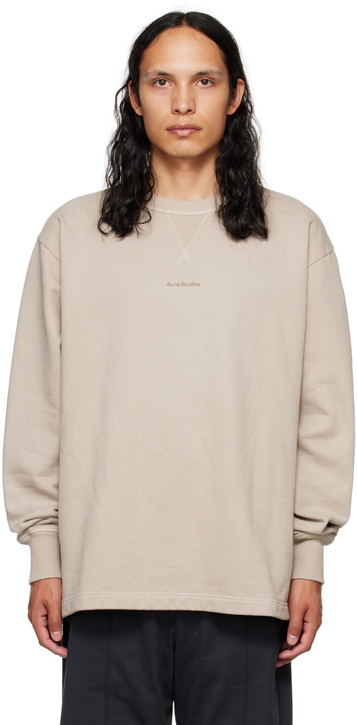 

Серо-коричневая толстовка с начесом Acne Studios, Коричневый