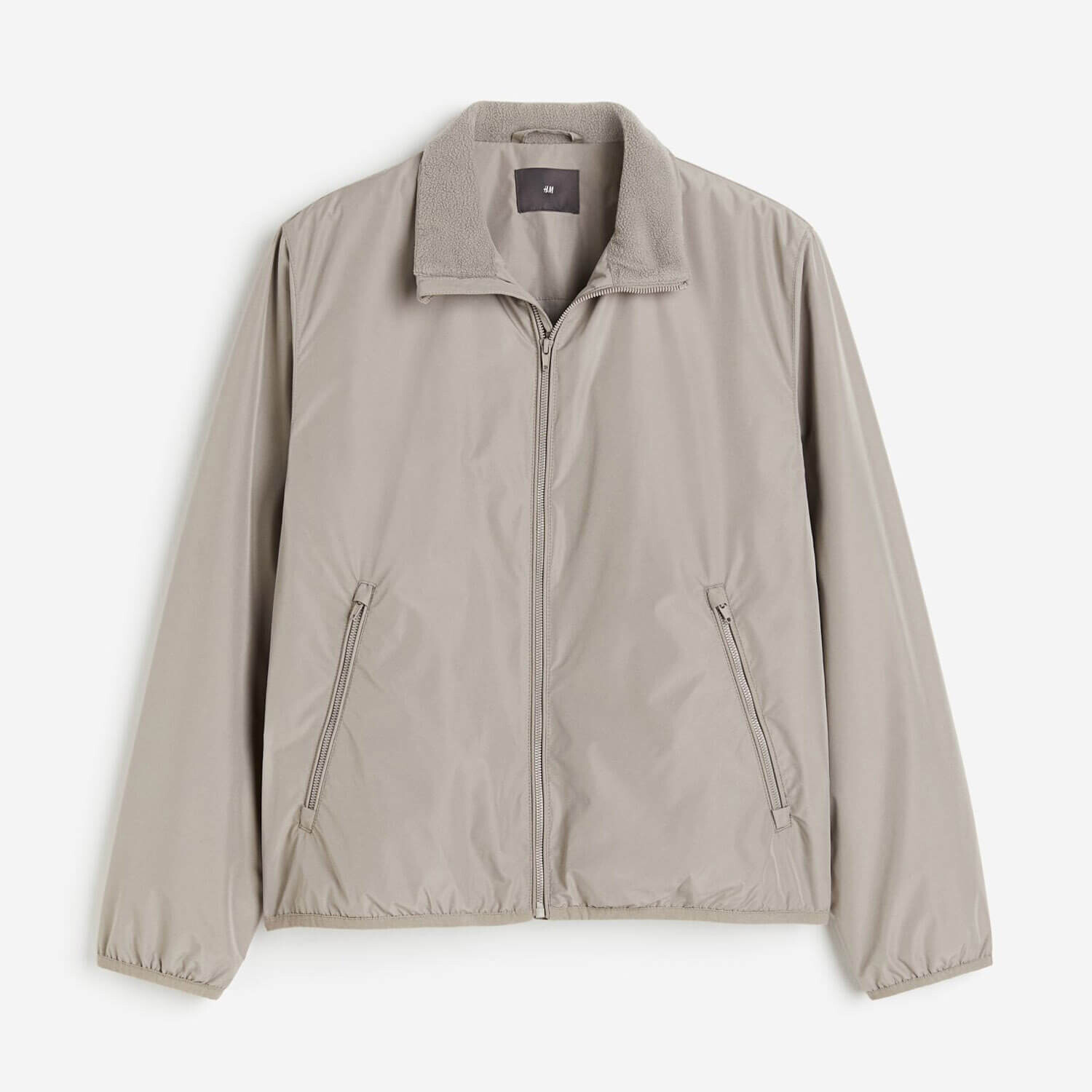 

Куртка H&M Regular Fit Padded, серо-бежевый