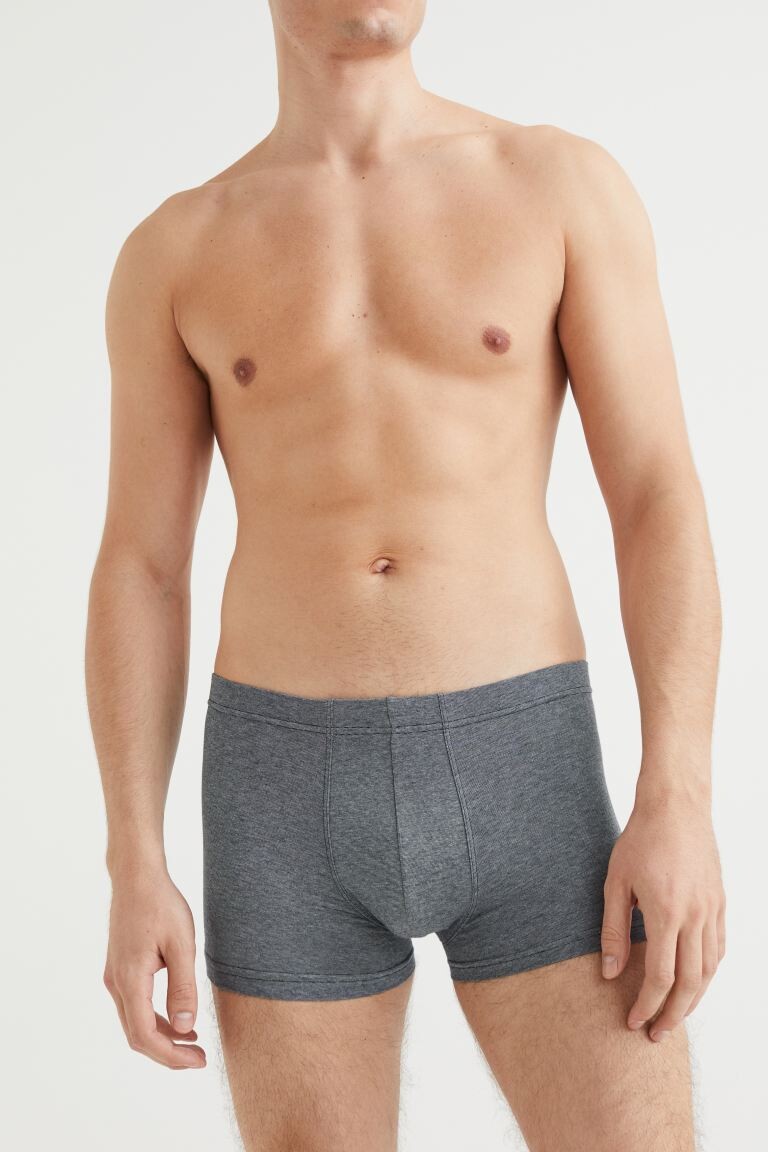 

Комплект из трех хлопковых боксеров H&M, черный/фиолетовый