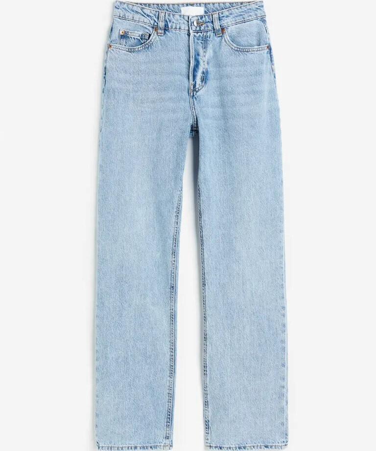 

Джинсы H&M Straight High, голубой
