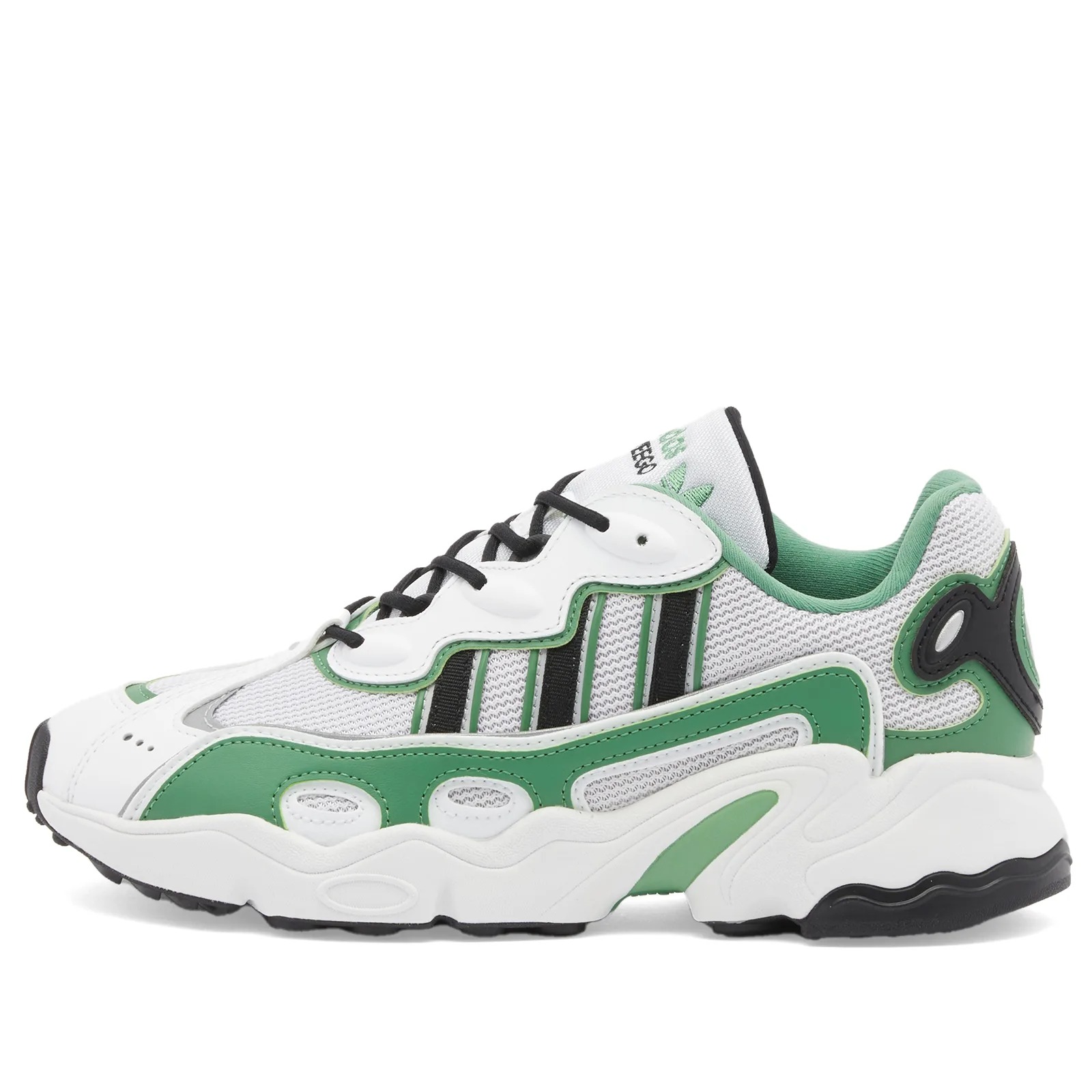 Кроссовки Adidas Ozweego OG W, белый/зеленый/черный фото