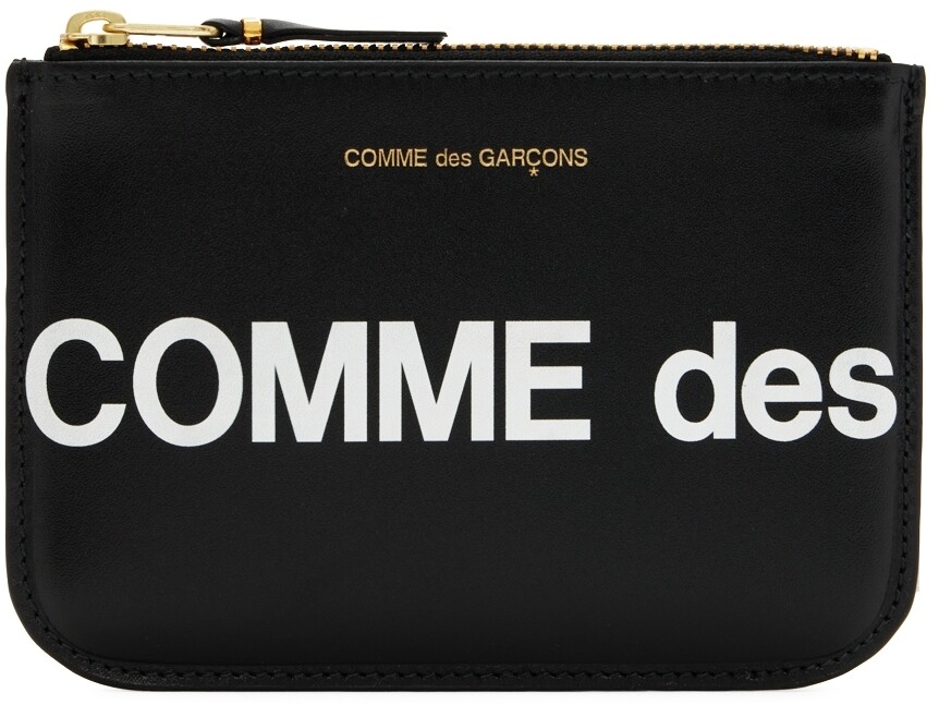 

Черный огромный клатч с логотипом Comme des Garçons Wallets