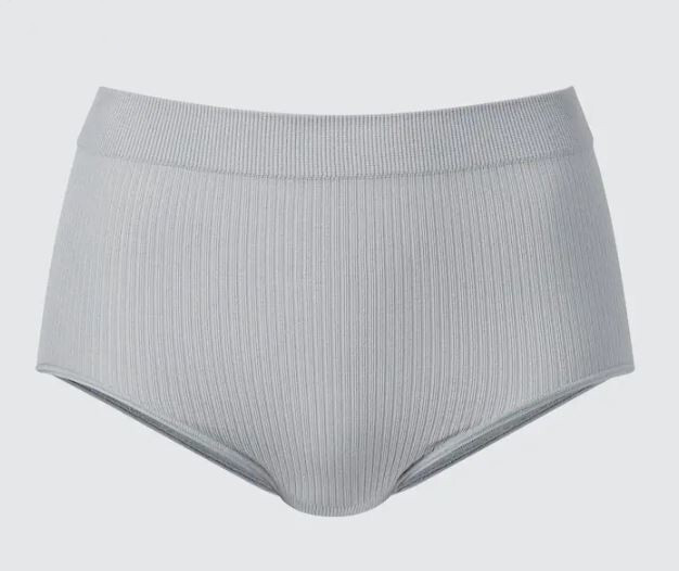 

Нижнее белье шорты бесшовные с высокой посадкой Uniqlo & Mame Kurogouchi High Rise Seamless, серый