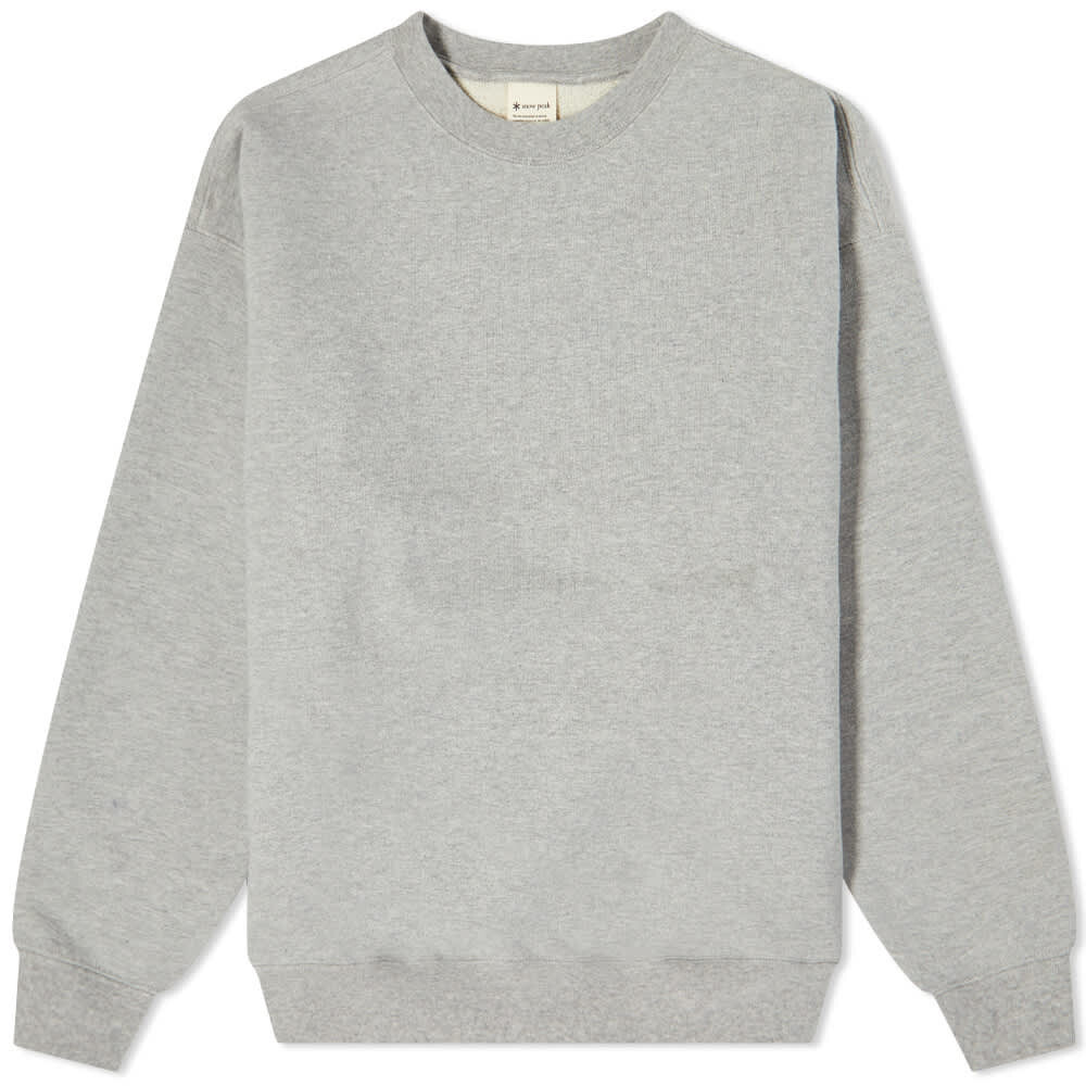 

Толстовка Snow Peak Recycled Cotton Crew Neck Sweat, Серый, Толстовка Snow Peak Recycled Cotton Crew Neck Sweat