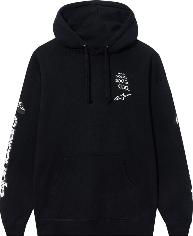 

Худи Anti Social Social Club x Alpine Stars Track Hoodie 'Black', черный