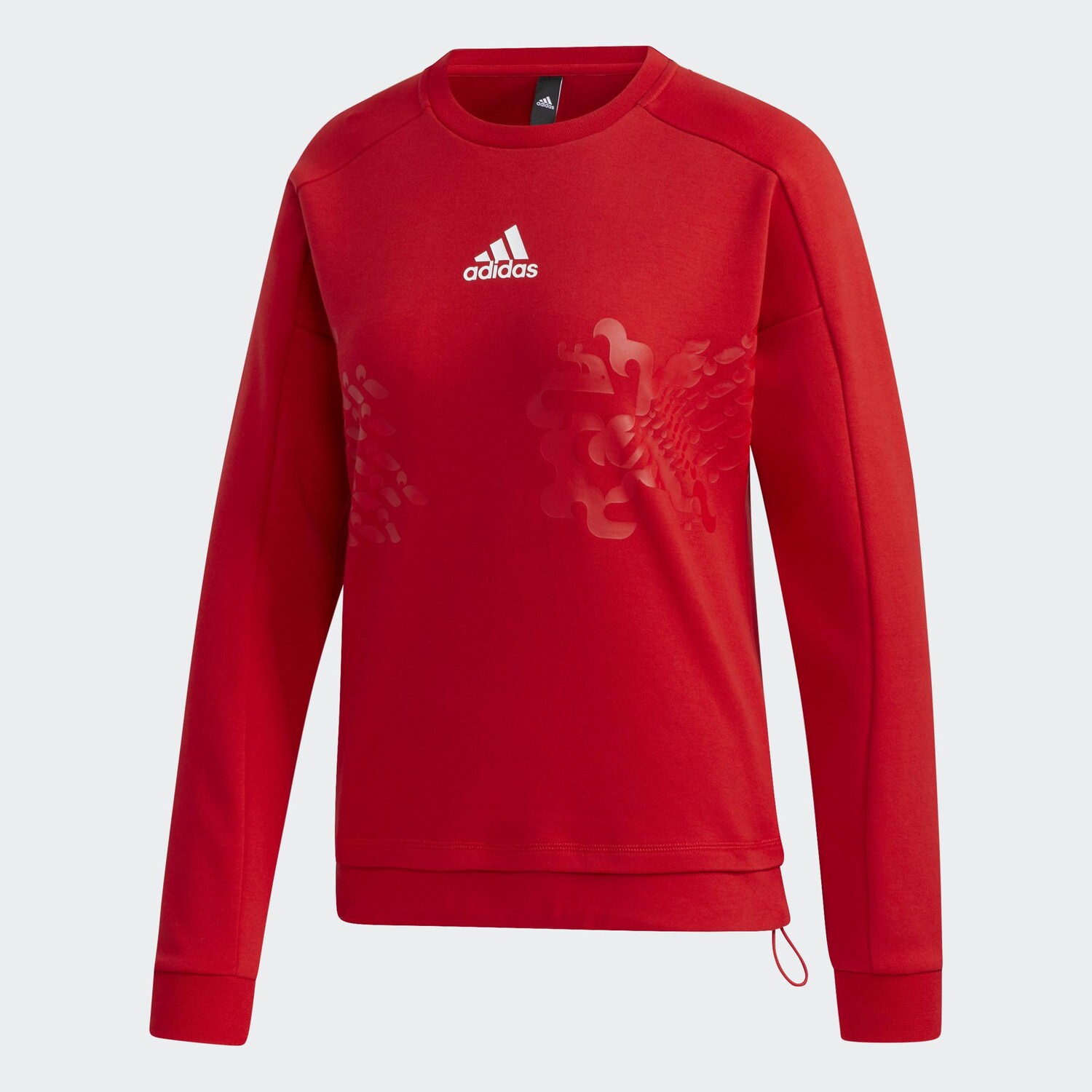 

Лонгслив Women's adidas Long Sleeve CNY, красный/белый