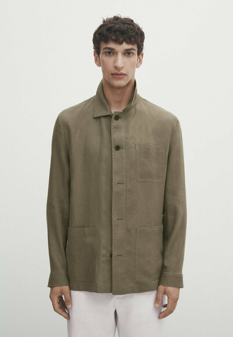 

Демисезонная куртка Massimo Dutti, бежевый