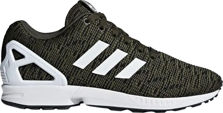 

Кроссовки Adidas ZX Flux 'Night Cargo Black', зеленый