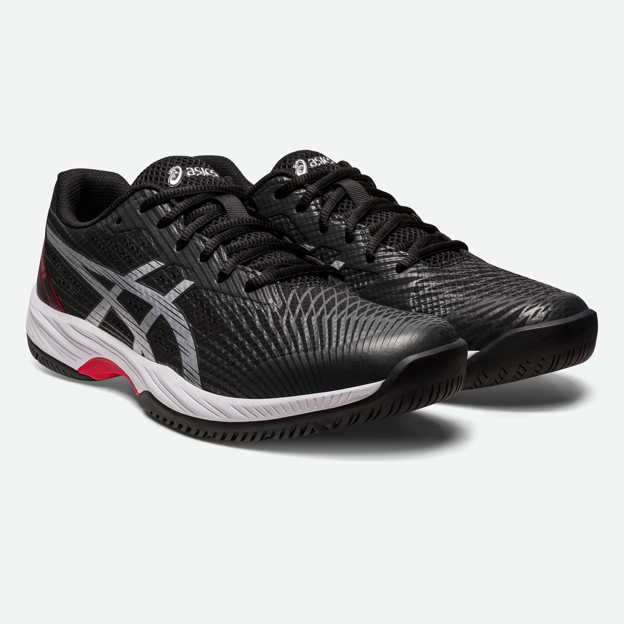 Мужские теннисные кроссовки Multicourt - Asics Gel Game 8 черный/белый/красный  – заказать по доступной цене из-за рубежа в «CDEK.Shopping»