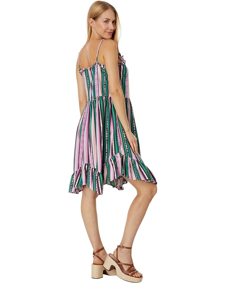 Платье Wrangler Sleeveless Strap Tie Front Dress, цвет Pink/Green