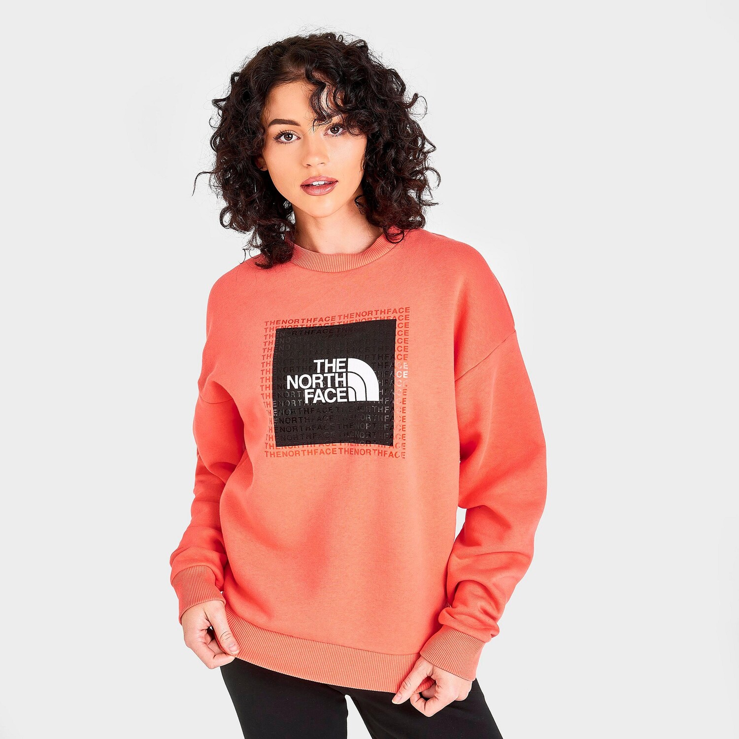 

Женская толстовка с круглым вырезом The North Face Transp, апельсин