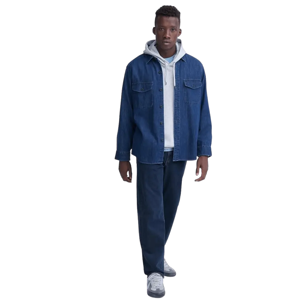 

Джинсы Uniqlo Wide Fit, темно-синий