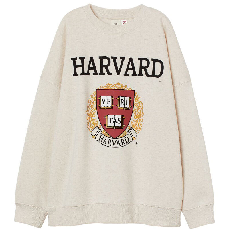 

Свитшот H&M Harvard, светло-бежевый