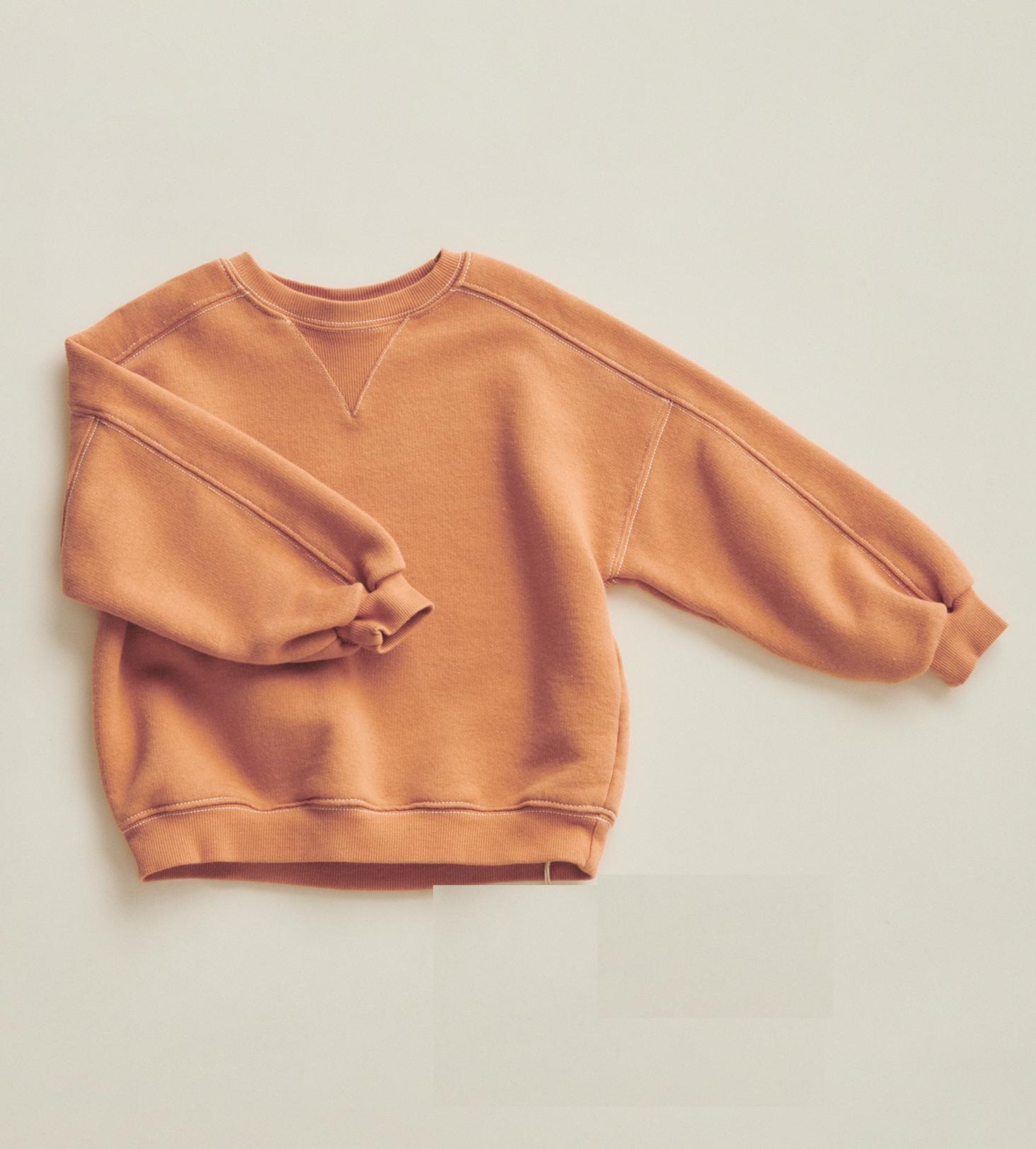 цена Толстовка Zara Timelesz With Topstitching, темно-оранжевый