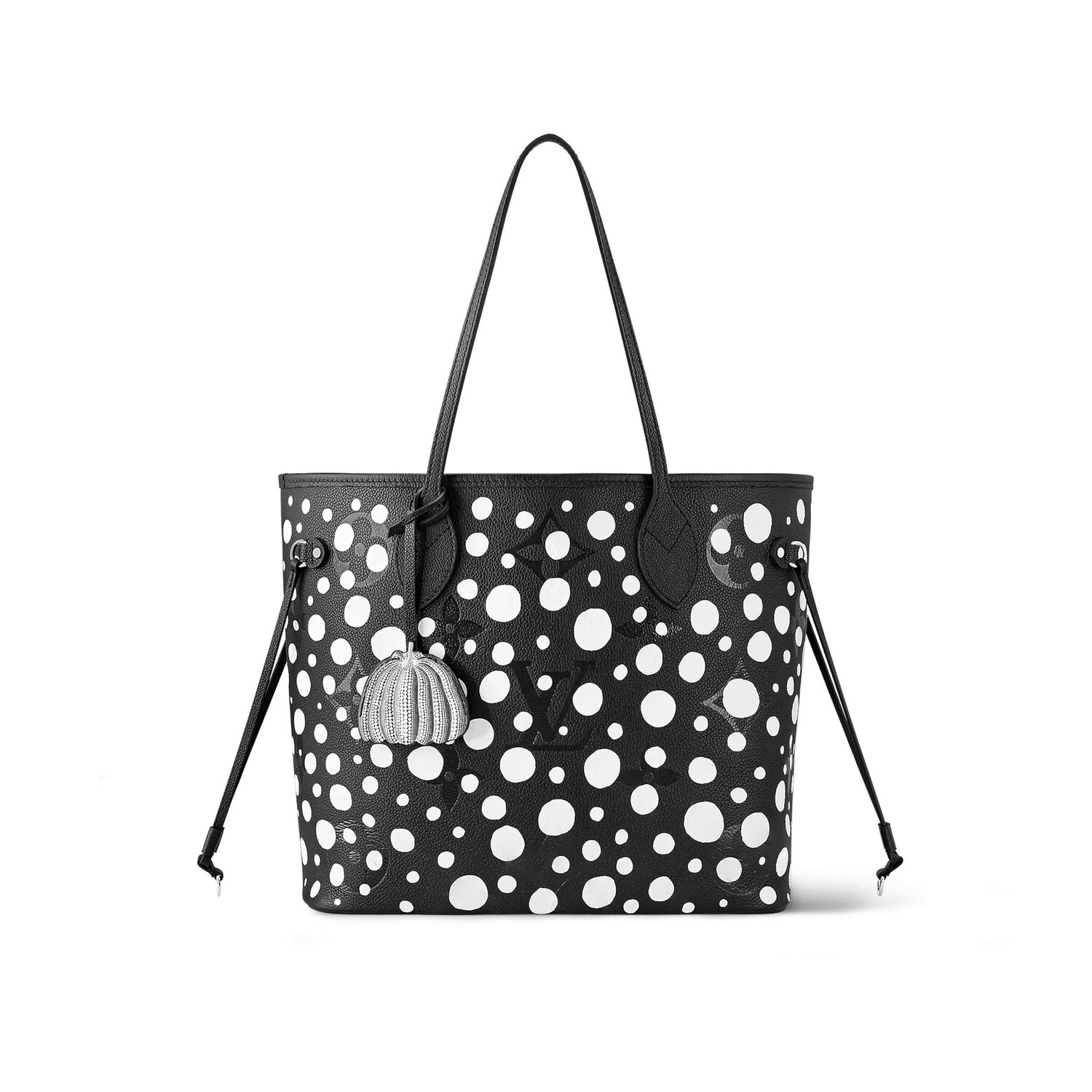 

Сумка-тоут Louis Vuitton x Yayoi Kusama Neverfull MM, черный/белый