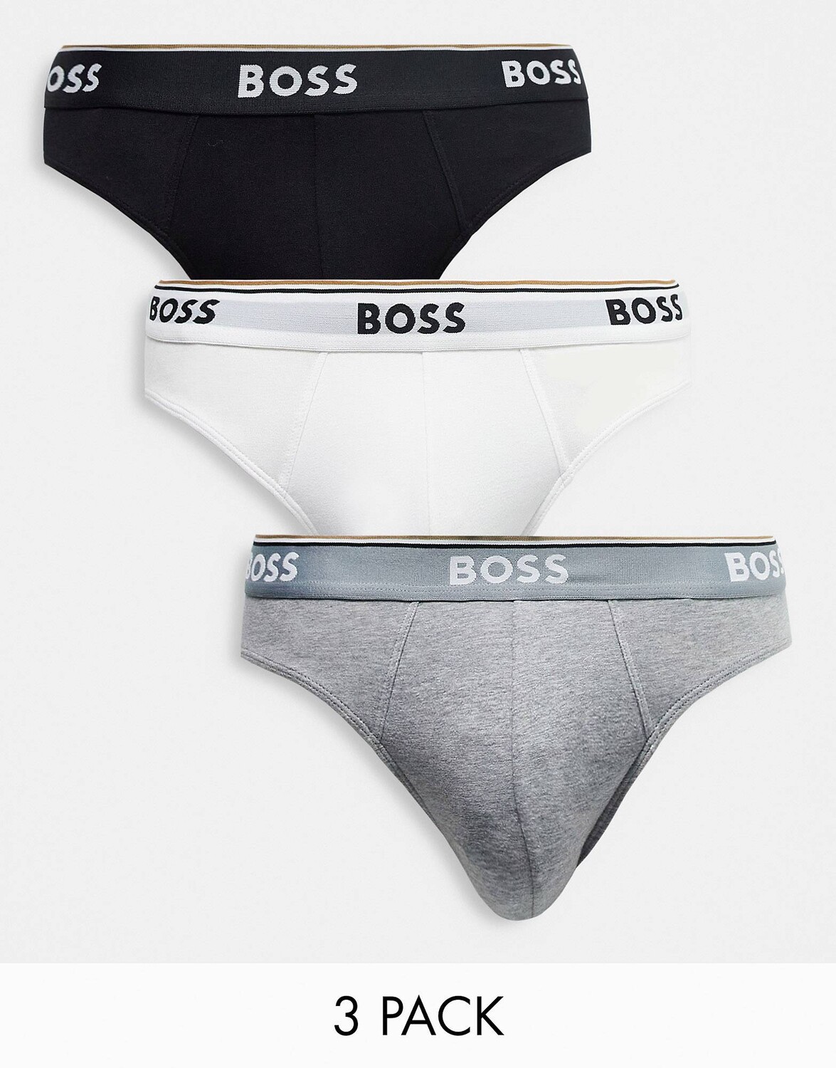 

Набор из 3 трусов белого/серого/черного цвета BOSS Bodywear