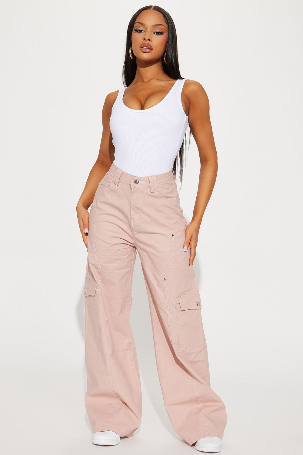 

Брюки карго Fashion Nova ZDNT310027, лиловый, Розовый