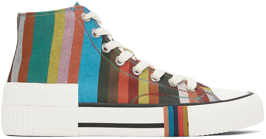 

Кроссовки Kelvin с разноцветными фирменными полосками Paul Smith