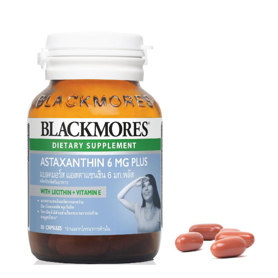 Пищевая добавка Blackmores Astaxanthin 6 mg plus Vitamin E, 30 капсул