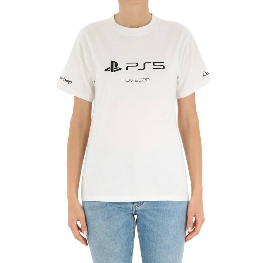 

Футболка Balenciaga x PlayStation, белый