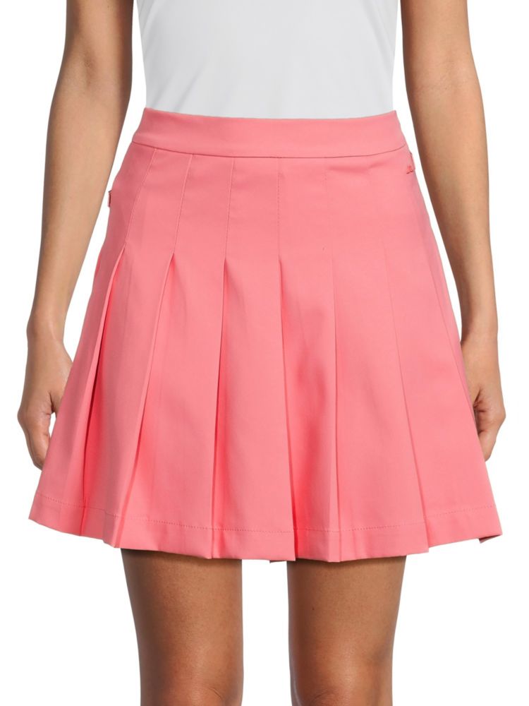 Плиссированная теннисная юбка Adina J.Lindeberg, цвет Strawberry цена и фото